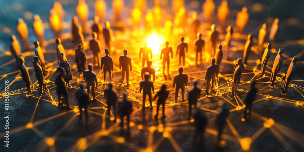 Fototapeta premium Leadership that Values Collaboration Results in Successful Business Outcomes through Team Integration and Effective Communication