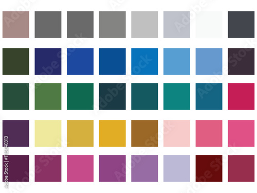 Abstract color pllate