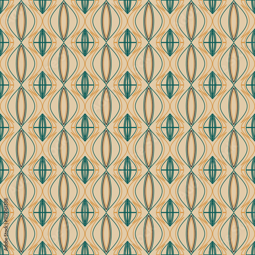 Wallpaper Mural seamless pattern with shapes abstract background texture for fabric surface design packaging Torontodigital.ca