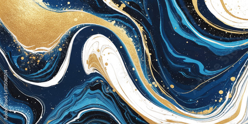 Vector abstract colorful background with waves and acrylic liquid background.