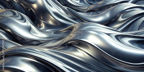 Abstract silver background resembling liquid metal , shiny, reflective, metallic, fluid, abstract, texture, smooth, futuristic