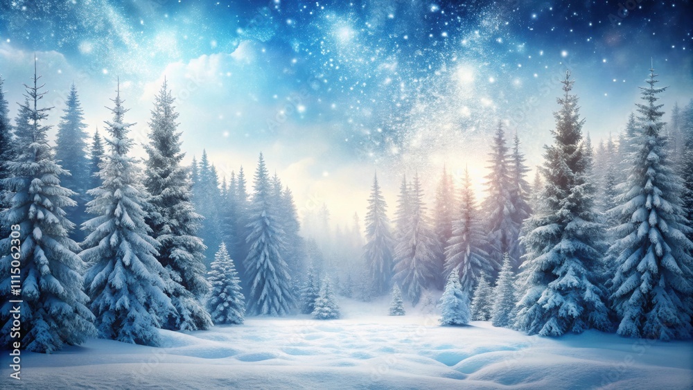 Winter background with a snowy forest landscape, Winter, snow, forest, cold, seasonal, trees, nature, white, chilly Winter background with a snowy forest landscape, Winter, snow, forest, cold, seasonal, trees, nature, white, chilly