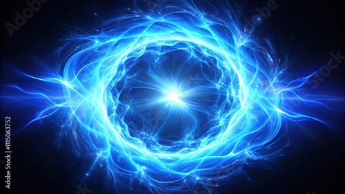 Electric blue flare with dynamic particle swirl. render, electric, blue, flare, dynamic, particle, swirl,render, abstract