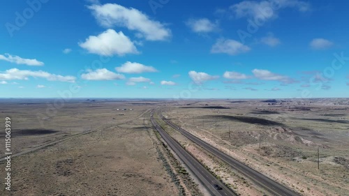 I40 Painted Desert by drone