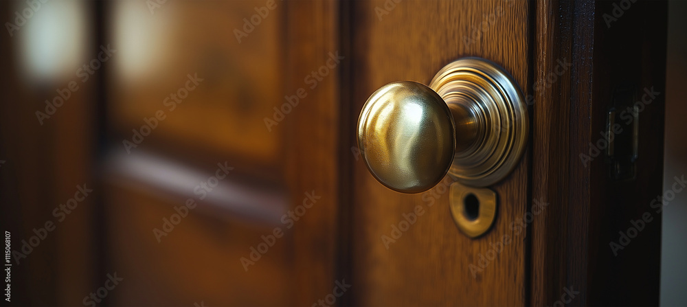 Obraz premium Polished Brass Doorknob