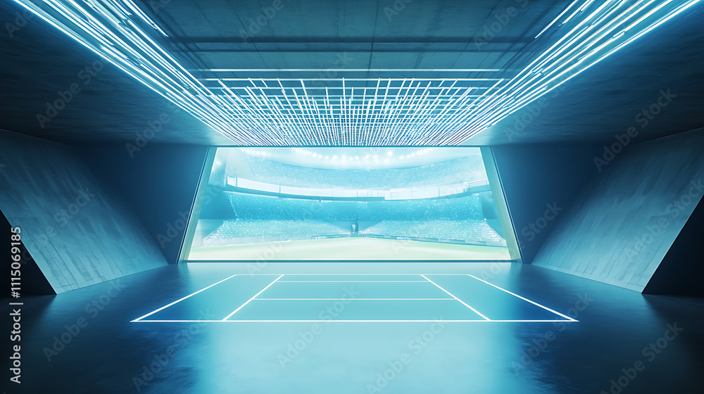 Obraz premium Futuristic Modern Stadium Interior Design