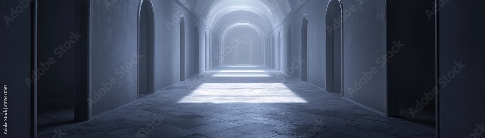 Fototapeta premium Ethereal Passage: A Captivating Journey through Architectural Splendor