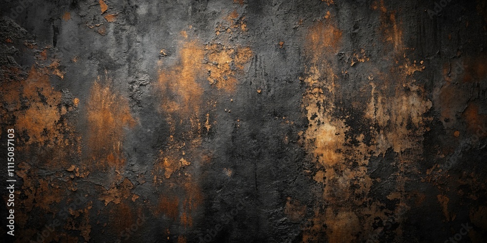 Dark Gray and Burnt Orange Textured Wall Background