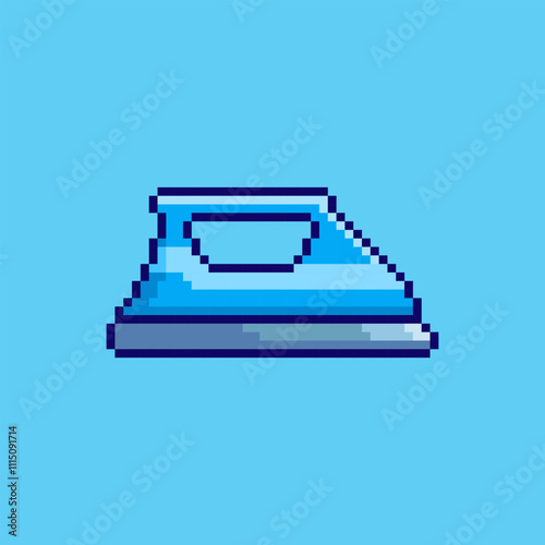 Pixel art Iron game asset design photo