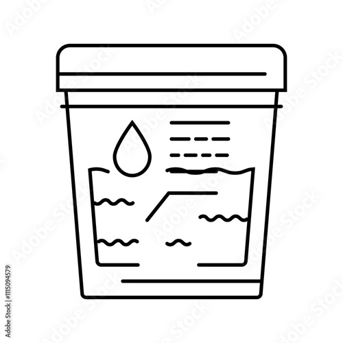 hematuria urology line icon vector. hematuria urology sign. isolated contour symbol black illustration
