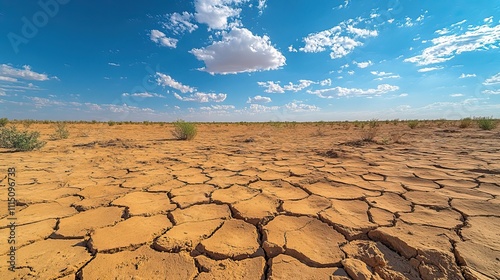 The endless stretches of desert reflect the harsh realities of environmental changes across arid regions