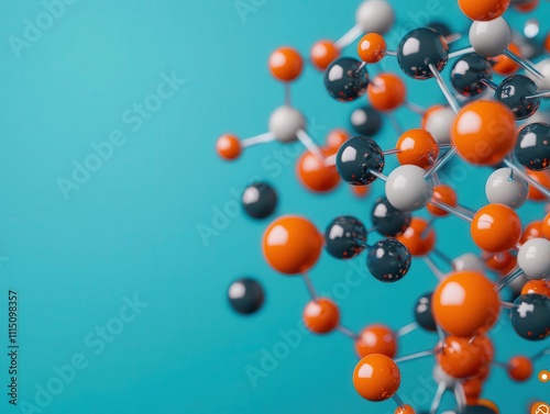 Representation of atomic bonds breaking and reforming, dynamic energy display, Chemical Bonding, Dynamic Science