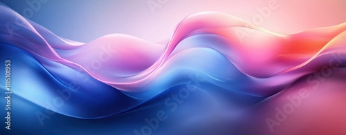 Wallpaper Mural Abstract Blue and Pink Waves Fluid Background Torontodigital.ca