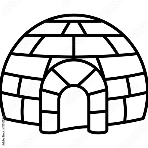 Igloo icon element for design