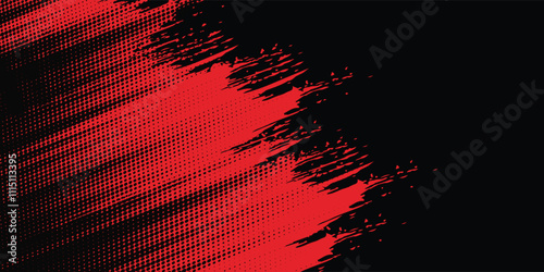 Grunge texture effect background. Distressed rough dark abstract textured. Black isolated on red. vector