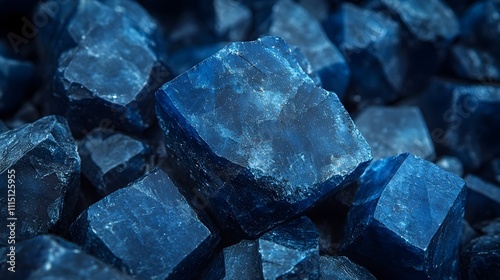 Breathtaking raw sapphire stones with deep rich blue shades and naturally rugged organic surfaces  These uncut unpolished gemstones showcase the raw untreated beauty of nature s precious creations