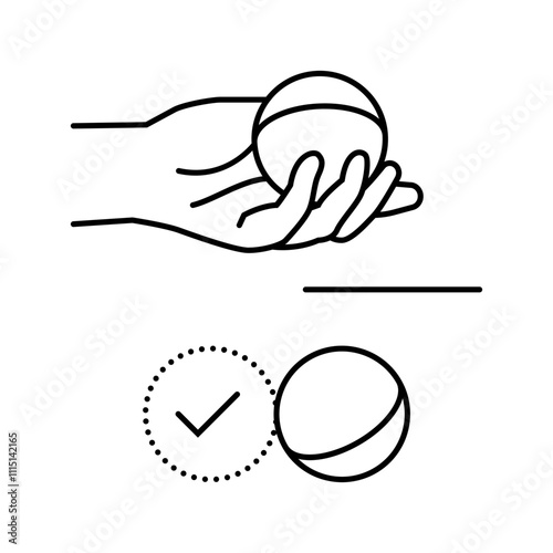 bisque croquet game line icon vector. bisque croquet game sign. isolated contour symbol black illustration