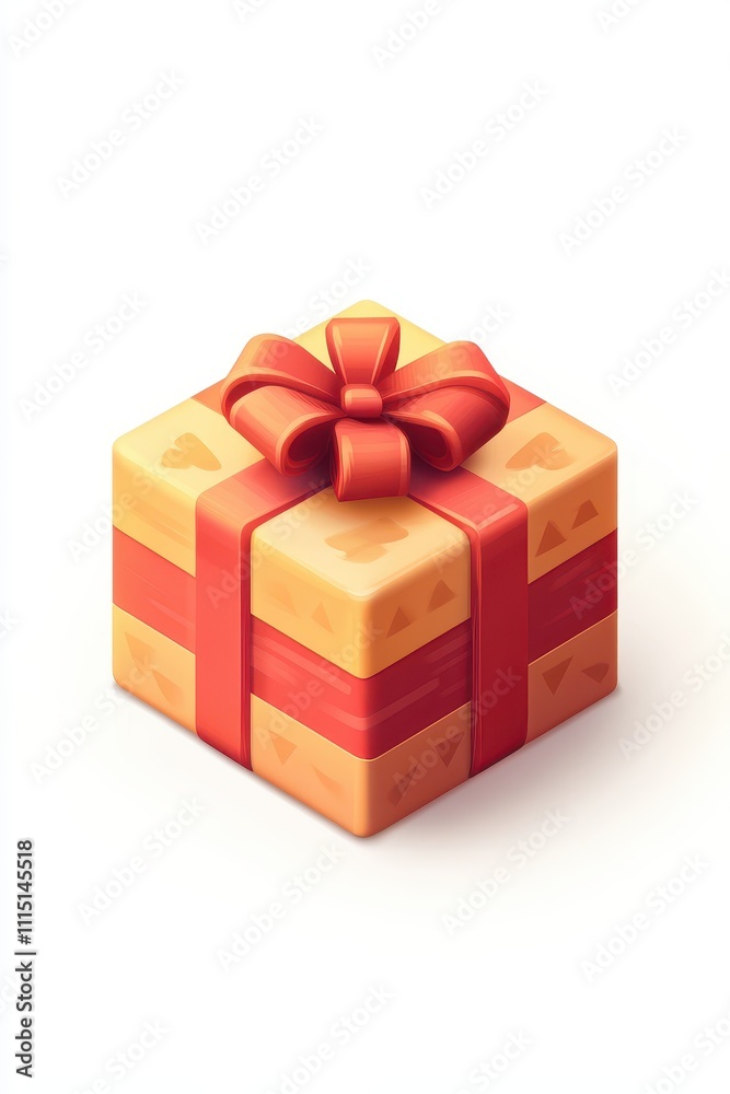 Obraz premium Charming Gift Box with a Stylish Bow