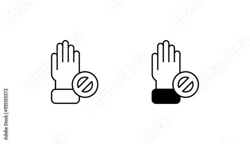 Protest icon design with white background stock illustration