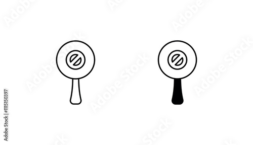 Boycott Symbol icon design with white background stock illustration