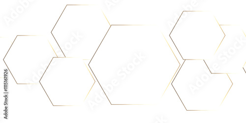 Abstract hexagon white background with shadow .golden background Futuristic blue neon honeycombs. Modern technology design. Vector illustration.	
