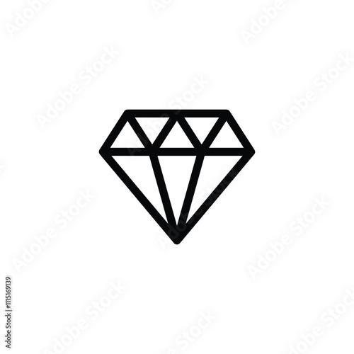 Diamond icon set vector