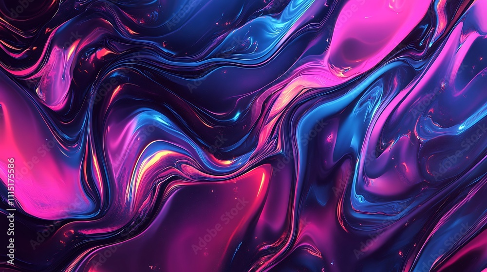 Obraz premium Stunning Abstract Neon Lighting Background