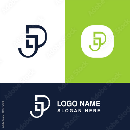 DJ or JD letters logo. Suitable for fashion business or others.