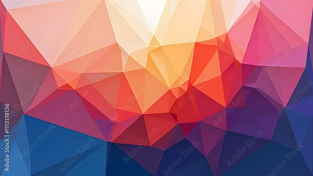 Fototapeta premium Polygonal Perfection Abstract Wallpaper Design