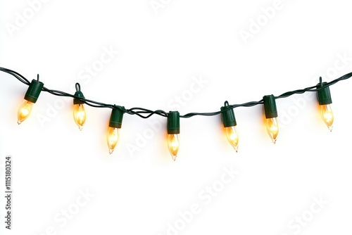 Festive String Lights with Warm Yellow Glow