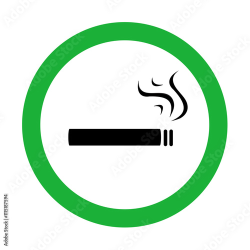 illustration of area for smoking