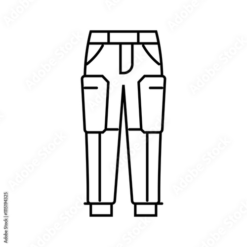 track pants streetwear cloth fashion line icon vector. track pants streetwear cloth fashion sign. isolated contour symbol black illustration