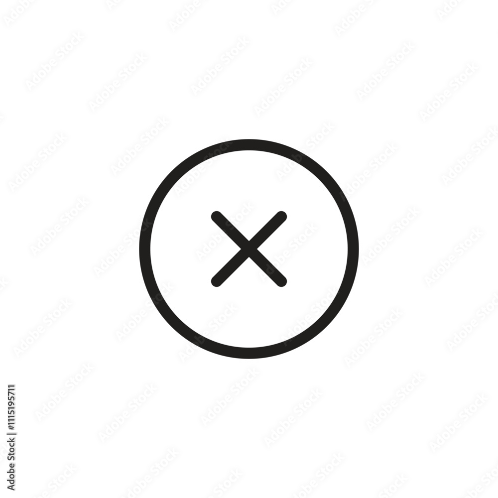 cross mark icon. Vector illustration cross mark icon. Vector illustration
