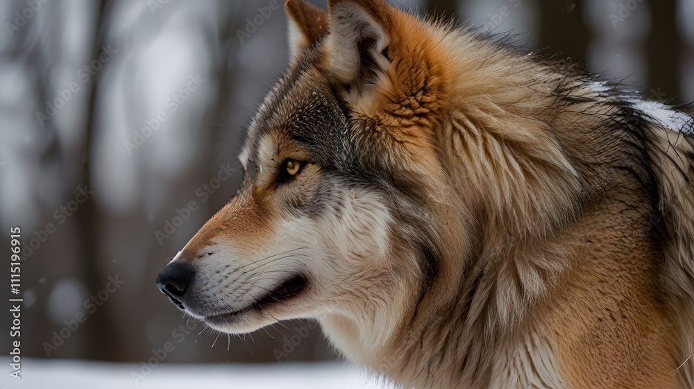 Fototapeta premium Wolf Close Up Picture
