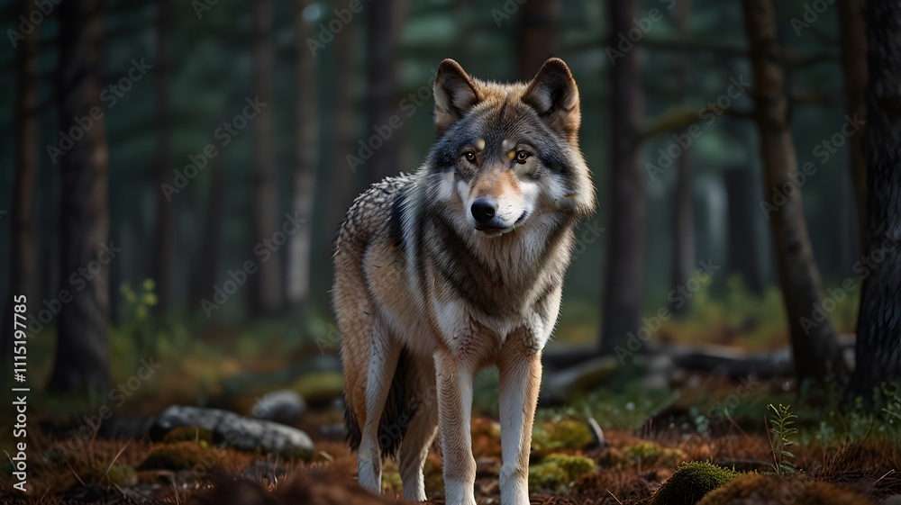 Obraz premium Wolf Close Up Picture