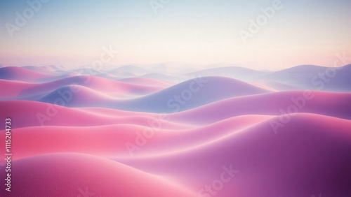 Ethereal Pink Hills Sunset Landscape: Perfect for Wall Art, Desktop Backgrounds, and Home Decor