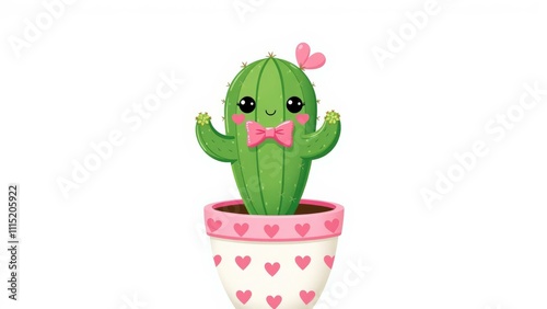 Adorable Cactus in Heart Pot Perfect for Home Decor, Gifts, or Kids' Rooms - Bring Joy and Greenery to Any Space