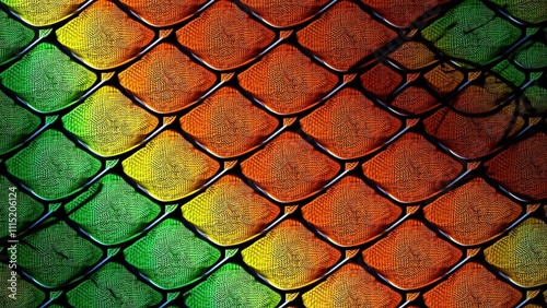 Vibrant Dragon Scale Texture: Perfect for Fantasy Art, Design Backgrounds, and Creative Projects