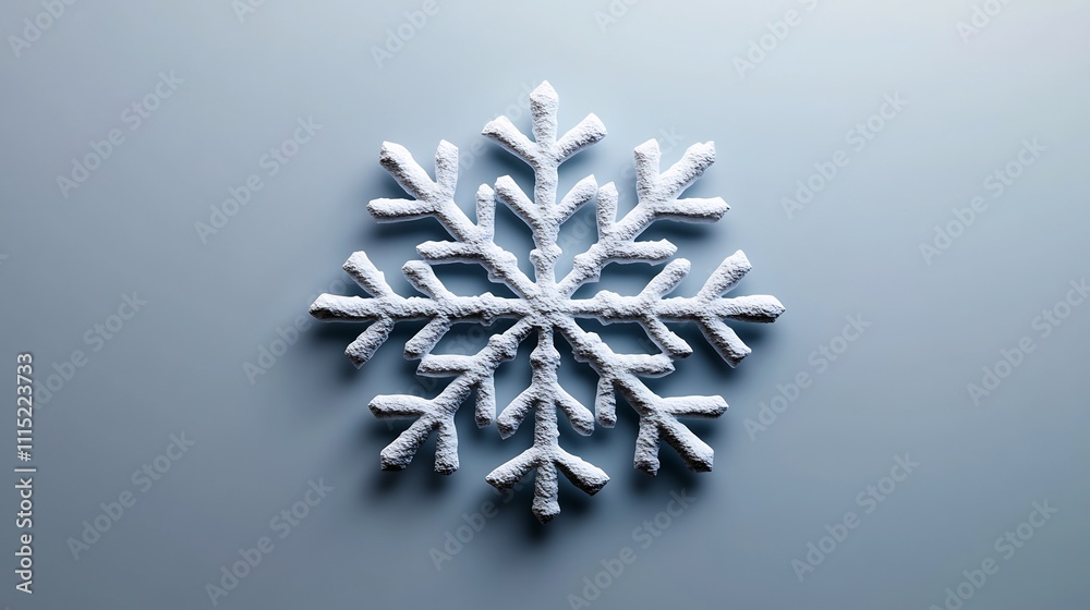 Winter Wonderland: A Stunning 3D Render of a Snow Flake Winter Wonderland: A Stunning 3D Render of a Snow Flake