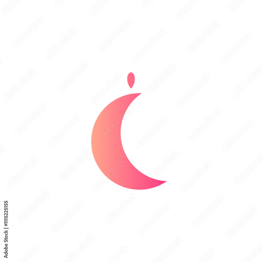 moon gradient icon