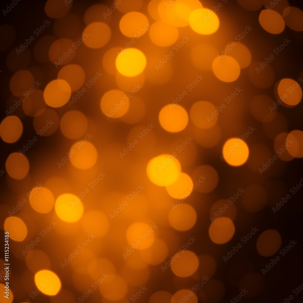 Fototapeta premium Golden glow lights on dark background
