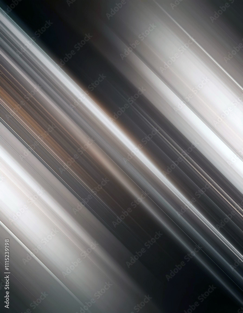 Fototapeta premium Abstract Diagonal Motion Blur Background Grey White Brown Lines
