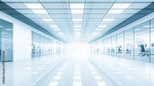 Wallpaper Mural Business meeting room with vacant chairs, symbolizing the importance of preparation and anticipation in professional environments. Torontodigital.ca