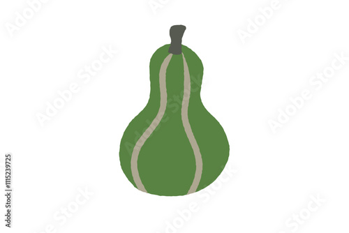 Clip art of melon pumpkin