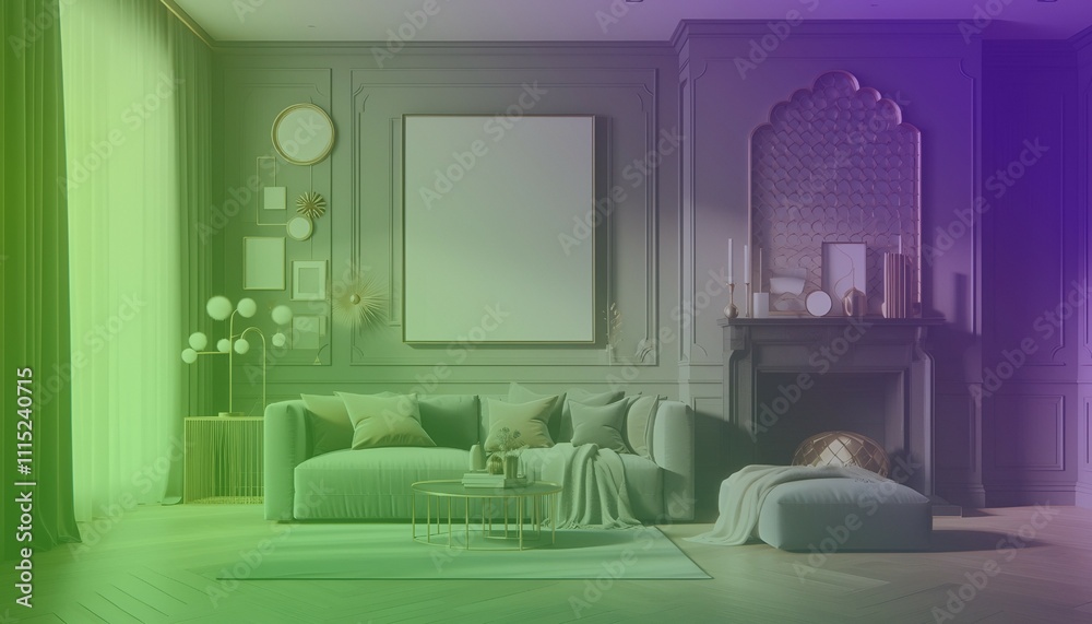 Frame mockup, ISO A paper size. 3d interior room render. Living room wall poster mockup. House background. Modern interior design. 3D render. Modern Minimalist Frame and Blank Poster Home Furniture Frame mockup, ISO A paper size. 3d interior room render. Living room wall poster mockup. House background. Modern interior design. 3D render. Modern Minimalist Frame and Blank Poster Home Furniture