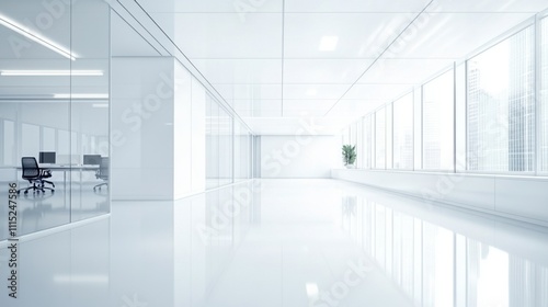 Wallpaper Mural Business meeting room with vacant chairs, symbolizing the importance of preparation and anticipation in professional environments. Torontodigital.ca