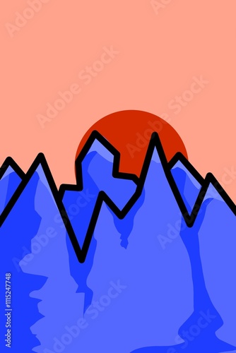 illustration of a mountain