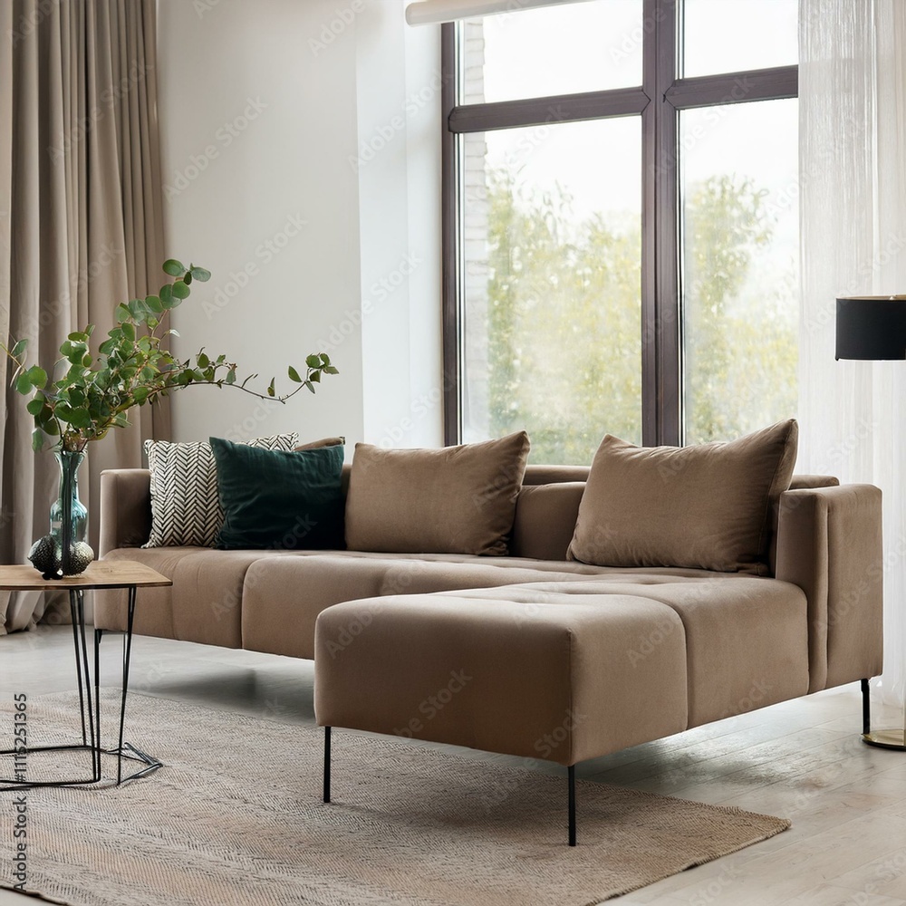 Fototapeta premium Modern Living Room Inspiration Stylish Comfortable Sofas That Enhance Your Space
