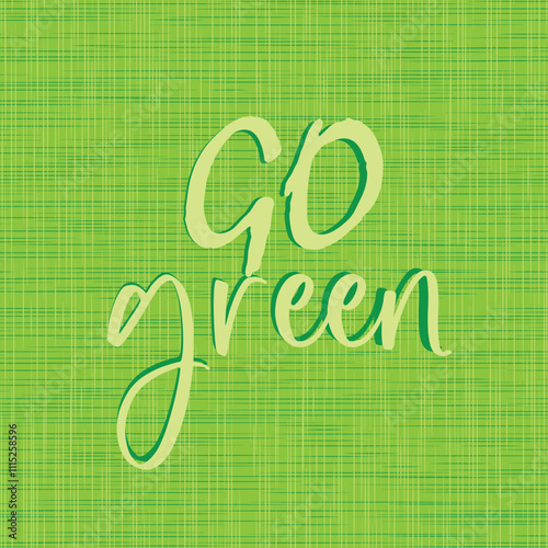 go green icon on white background	