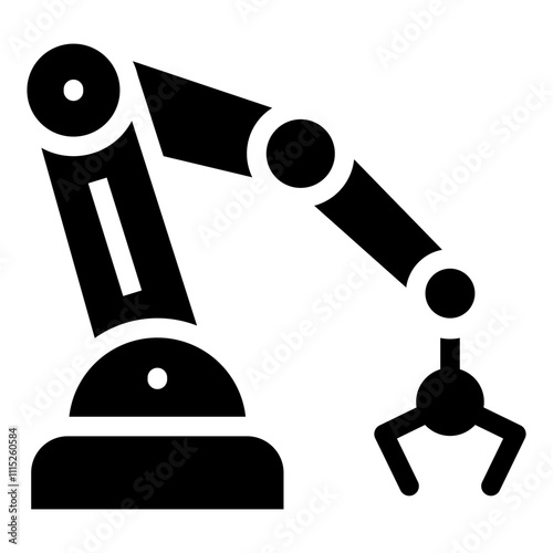 Robot Arm Icons For Design Elements 